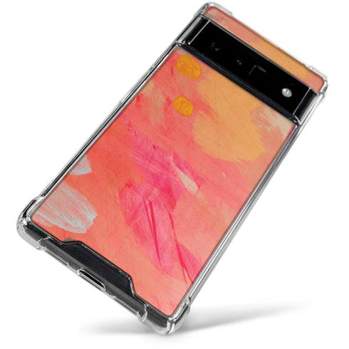 Colored Finger Paint Google Pixel 6 Clear Case